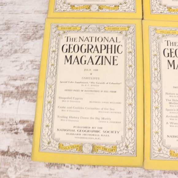 National Geographic Magazine 1928 Full Year Of 12 - Picture 9 of 16